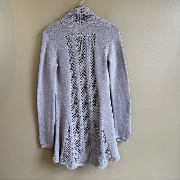 Anthropologie ANGEL OF THE NORTH Long Cardigan Sweater Open Front Size Small - Picture 5 of 6
